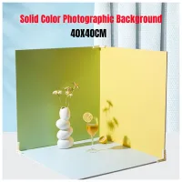 Photo Backdrop Board 2 Sides Photography Accessories Photocall Product of Halloween Christmas Studio Solid Backgrounds 40x40CM Cleaning Tools