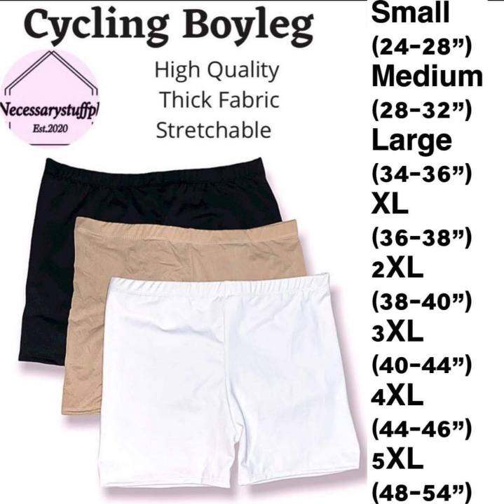 NECESSARY Cycling Boyleg Shorts (Makapal) Small to 5XL Lazada PH
