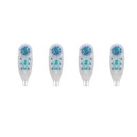 DDFHLPJ-4pcs For Oral B Electric Toothbrush Replacement Head 4732 3733 Dual Clean Dual Brush Head Cleans Hard-To-Reach Area Model 4734