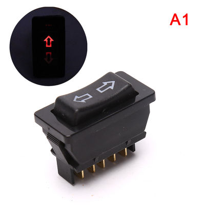 [Auto Stuffs] DPDT DC 12V 20A สวิตช์กระจกรถยนต์อเนกประสงค์5หมุดสีดำ