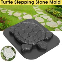 Road Landscape Driveway Turtle Shape Black Stepping Stone Outdoor Reusable Garden Decor Tool Concrete Cement Paving Mold Manual