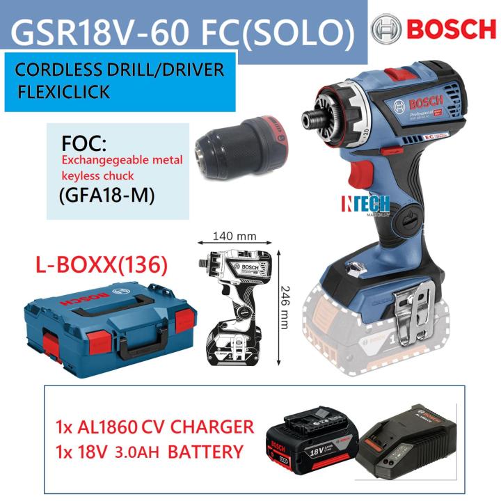 GSR 18V-60 FC Cordless Drill/Driver