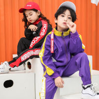 Girls Boys Ballroom Dancing Costumes for Kid Hip Hop Dance Costume Jacket Coat Tops Pants Streetwear Clothes Jazz Dancewear