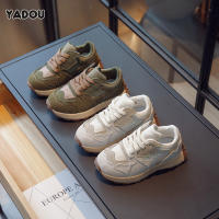 YADOU รองเท้าผ้าใบเด็กใหม่ระบายอากาศได้ดีมีสไตล์รองเท้าลำลองน้ำหนักเบา