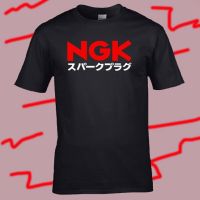 Unseix Ngk เสื้อยืดพิมพ์ลายสีดำสำหรับผู้ชายเสื้อยืดคอตเทน S-5XL