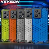 KEYSION เคสกันกระแทกสำหรับ Realme 9 Pro + 9i C35,ฝาหลังโทรศัพท์รังผึ้งใสสำหรับ OPPO Reno 7 Pro 7 Z 5G ค้นหา X5 Lite