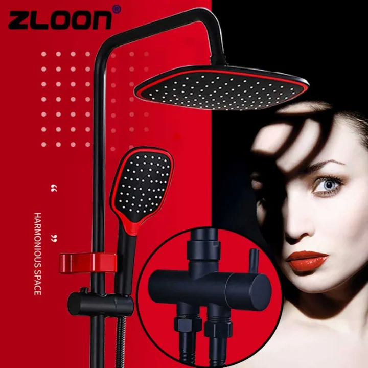 ZLOON New Split Style Bathroom Shower Set Diverter Water Valve Wall