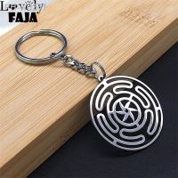 2023 Hekate Wheel Stainless Steel Key Chains Strophalos Hecate Magic Symbol Logo Charm PIN Key Chain Jewelry llaveros K3046S03