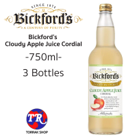 Bickfords Cloudy Apple Juice Cordial บิกฟอร์ดน้ำแอปเปิ้ลเข้มข้น 750มล แพ็ก 3 ขวด