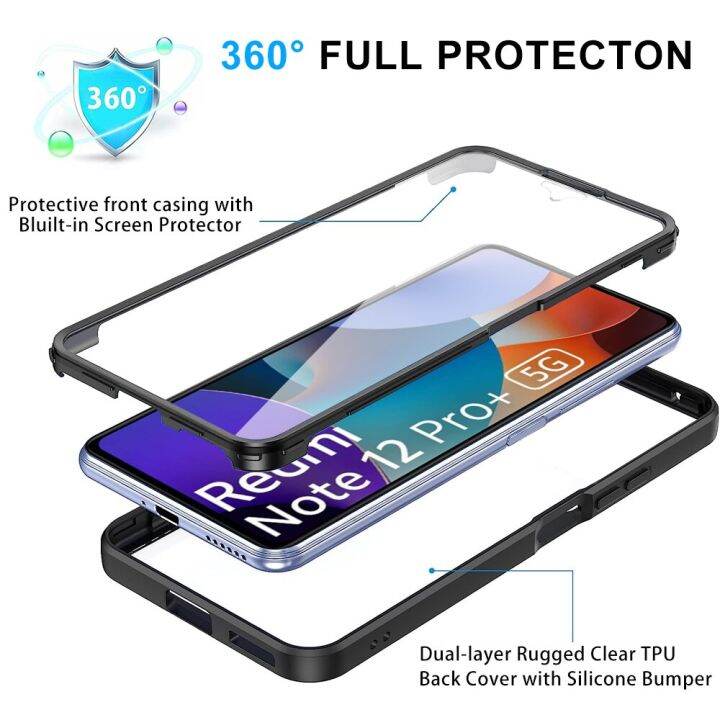 แฟชั่นที่สร้างสรรค์360เคส-tpu-ใสสำหรับ-xiaomi-redmi-note-12-pro-plus-11-pro-5g-10-4g-9-pro-12-4g-11s-4g-10s-พร้อมฟิล์มกันรอยด้านหน้าแบบนิ่ม