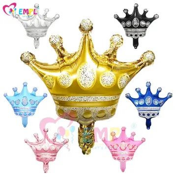 Evaite (Pack of 1) Crown Balloons for Decoration King Party Decorations  Photo Props Baby Shower
