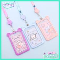 TANTUANG 1PC การ์ตูนหมี เอกลักษณ์เฉพาะตัว แบตสำรอง ซองใส่บัตรประชาชน ซองใส่บัตรรถเมล์ เคสคลุมบัตรเครดิต ที่ใส่บัตร