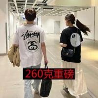 2023 FOR◑ Stu west cruise halo 8 ball blockbuster 260 grams short sleeve T-shirt for men and women with the new spring and summer 23 STUSSY