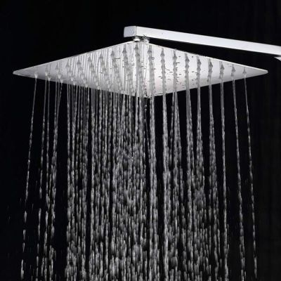 1Pc 4/6/8/10 Inch Stainless Steel Square Round Waterfall Shower Heads For Bathroom Overhead Wall Ceiling Mounted Rainfall Head Showerheads