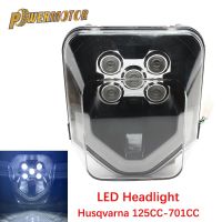 ❀℡◎ Headlight Led Motorcycle Light Wick For Husqvarna 701 TE 250 300 450 FC FE TC 125 300i Head Lamp Enduro Dirt Bike Accessories