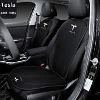 Flax Fabric Seat Mats And Back Pad Comfortable Simple Style Cover For Tesla Model 3XYS Interior Accessories Car Supplies