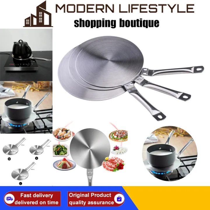Practical Stainless Steel Induction Cooktop Converter, Heat Diffuser Converter for Gas Electric