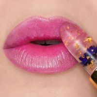 6 Colors Crystal Jelly Flower Lipstick Temperature Color Changing Gloss Transparent Long Lasting Moisturizing Lip Balm Lip Care