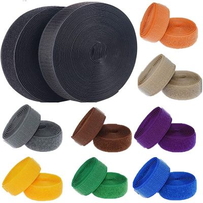 2 Meter/Pairs Colour Adhesive Fastener Tape No Glue Hook and Loop Magic Tapes for Sofa Sheet DIY Sewing Supplies Nylon Sticker Adhesives Tape