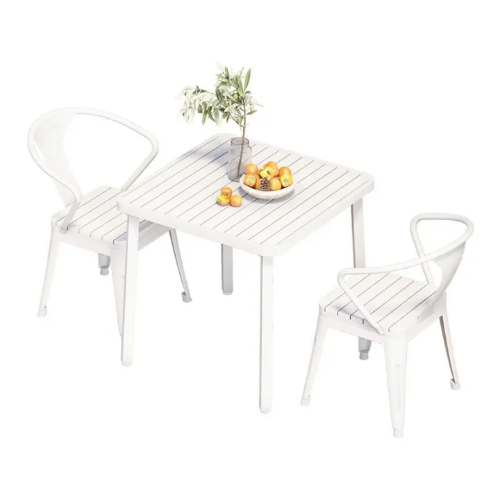 Outdoor table and chair combination balcony outdoor courtyard wrought