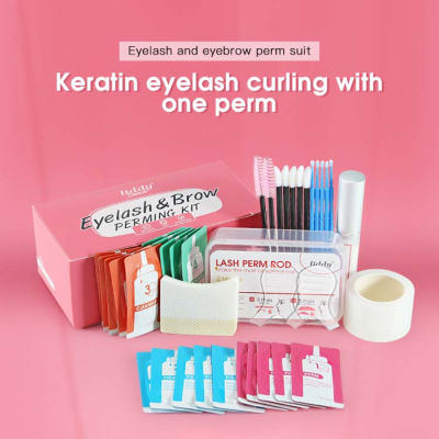 Lakerain Eyelash Perm Set Lashes Glue Silicone Lift Pads Eyebrow Perm Agents Cleaner Tool Lasting Eye Cosmetics แต่งหน้าหญิง ~