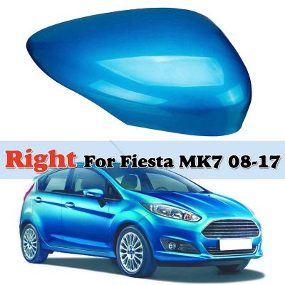 Wing Door Rearview Mirror Cover for Ford Fiesta MK7 2008 2009 2010 2011 2012 2013 2014 2015 2016 2017 Blue