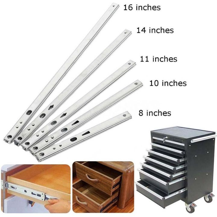 1pair-drawer-slide-ball-guide-micro-two-sections-17mm-wide-steel-fold-drawer-steel-ball-slide-rail-furniture-hardware-fittings