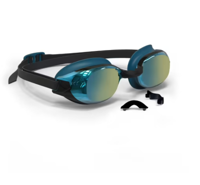 Swimming goggles mirrored Lenses-Blue / Black