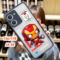 พร้อมส่งในไทย เคสโทรศัพท์ ตรงรุ่น สำหรับ VIVO Y27 4G/Y27 5G/Y36 5G/ Y78/V29 เคสกันกล้อง เคสกันกระแทก ขอบสีผิวด้าน Y36 มี13ลาย เคสขอบนิ่ม JA