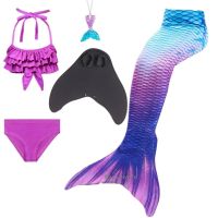 (Baixiang Flower City)   Christmas☾❇☫ Little Girl Children Mermaid Tail Princess Bikinis Mermaid Princess Swimsuit Fission Bathing Suit