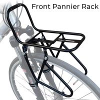 【LZ】✧¤  Bicicleta Frente Pannier Rack Bagagem Shelf Suporte Carga Bearing Ciclismo Bicicleta Acessório MTB Road Bike Cargo Racks Transportadora Bag 15kg