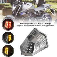 เปรยสัญญาณเลี้ยวไฟท้าย LED รถจักรยานยนตร์รวมหลังสำหรับยามาฮ่า XJ6 FZ6R 600เลนส์2009-2017ควัน