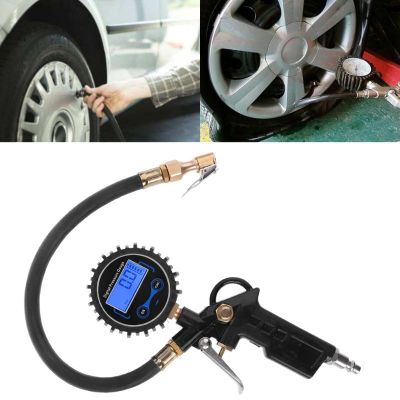 Tire Pressure Gauge Car Truck Air Inflator with Digital Pressure Gauge 200 PSI Air Chuck &amp; Hose