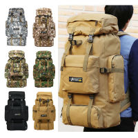 70L Extra Large Hiking Camping Backpack Rucksack Travel Backpacking Waterproof Luggage Bag Day Pack Molle Bag