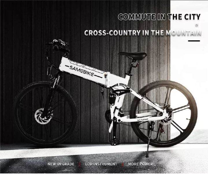 electric-bike-จักรยานไฟฟ้า-พับได้-จักรยานเสือภูเขา-แบบพกพา-พับได้-7-speed-ขนาด-20-นิ้ว-48v-10ah-500w-high-speed-power