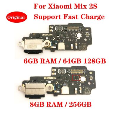 พอร์ตชาร์จ USB ดั้งเดิมสําหรับ Xiaomi Mix 2S Fast Charge Dock Plug Board Micphone Parts Connector Flex Cable