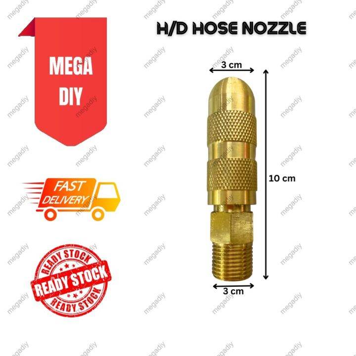 Heavy Duty Hose Nozzle High Pressure Adjustable Twist Host Garden Hose