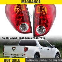 Lampu Belakang Mobil LED Merah Unuk Mitsubishi L200 Triton Colt 2005-2014 Dengan Lampu Sinyal Belok Kawat Lampu Kabut Rem Aksesori Mobil