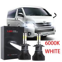 สำหรับ Toyota Hiace ปี2005-2020-2ชิ้น6000K สีขาว80W LED ไฟหน้าหลอดไฟ LED