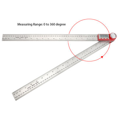 ไม้บรรทัดอิเล็กทรอนิกส์ Goniometer ไม้บรรทัดวัดมุมสำหรับการวัดมุมวัดความยาว