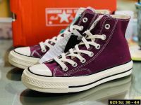 Converse  All Star Sale50%  รองเท้าคอนเวิร์สหุ้มข้อ สีม่วง เหมาะสำหรับผู้หญิง และ ผู้ชาย ใส่ได้ทุกโอกาส สินค้าถ่ายจากของจริง อยู่ในช่วงโปรโมชั่น