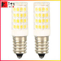 Kitsmall 2ชิ้นหลอดไฟ LED E14หรี่แสงได้หลอดไฟ E14หลอดไฟฐานยุโรปสำหรับ450LM โคมไฟระย้าตู้เย็น5W 3000K 100 Eu130 V