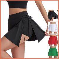 Womens Tennis Skorts New Double Layer Golf Clothing Skirt Shorts Outdoor Badminton Running Fitness Skirt Cheerleader Dancewear