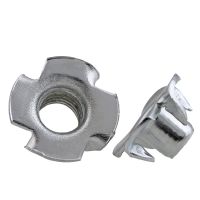 M4 M5 M6 M8 M10 T-nut Metric Threaded Zinc Plated Inserts Blind Pronged Speaker Tee Nuts four Claws Nut Wood Furniture Hardware