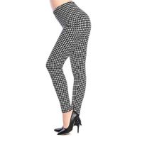 【CW】 LJCUIYAO Graffiti Leggings Floral Patterned Print Leggins Houndstooth Sale Elastic Design