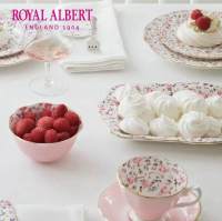 Royal Albert Rose Bone China Mug แก้วกาแฟ High-End Luxury Pair Of Mugs