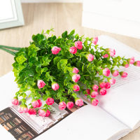 Artificial Eucalyptus Flowers Buds Bouquet For Home Weeding Party Decor Office Desk Dinning Room Table Realistic Blooms For Home Decor