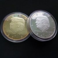 【CC】▤▼  Commemorative Collectionble Liberty Statue Coins Metal US election Gold