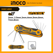 INGCO Bộ 8 chìa lục giác HHK14081