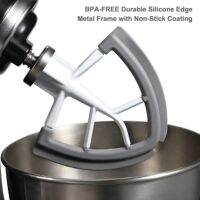 Flex Edge Beater for KitchenAid Tilt-Head Stand Mixer 4.5-5 Quart Flat Beater Blade with Flexible Silicone Edges Bowl Scraper